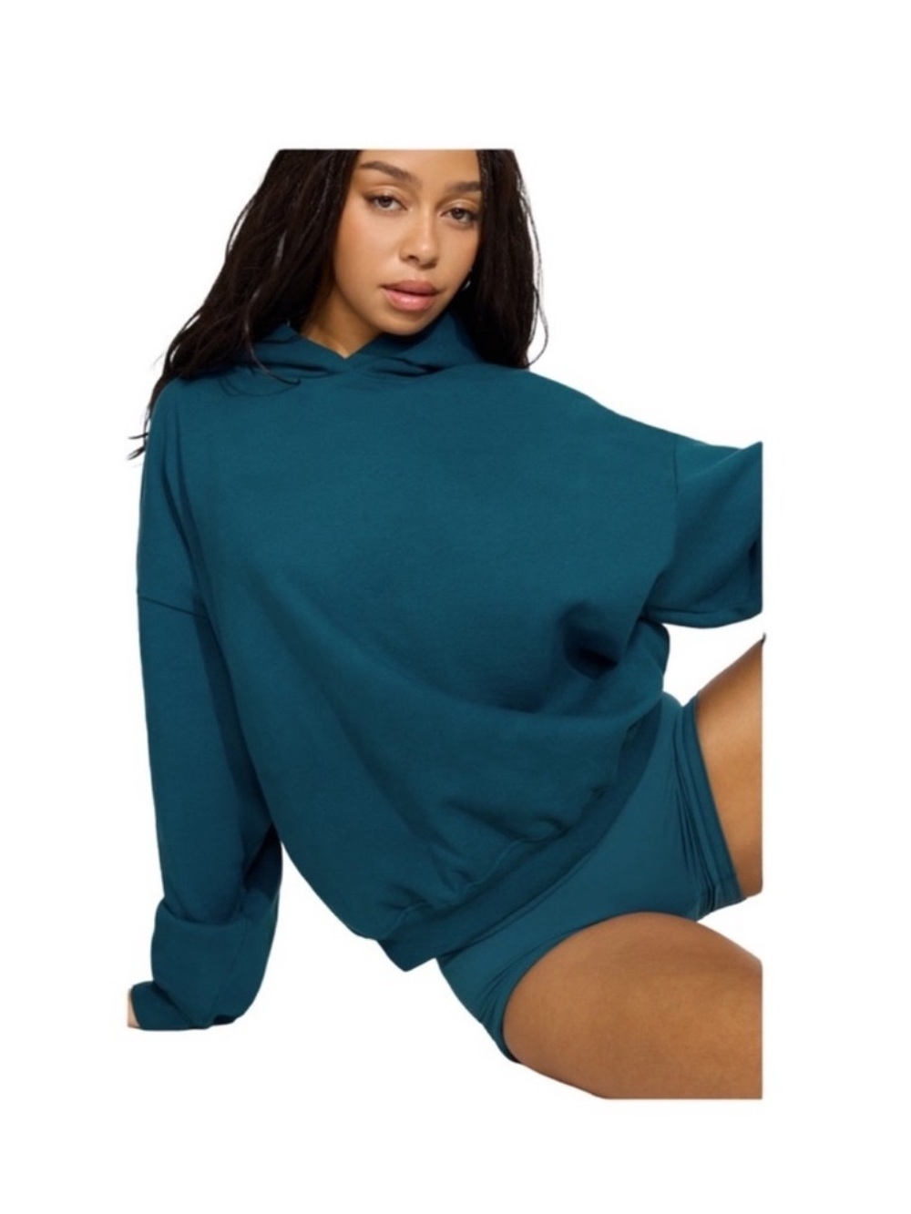 Garage UltraFleece Hoodie Sweatshirt Teal Tease NWT Size S/M